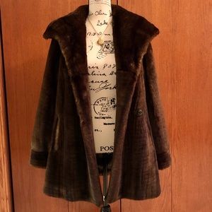 Jones New York faux fur coat
